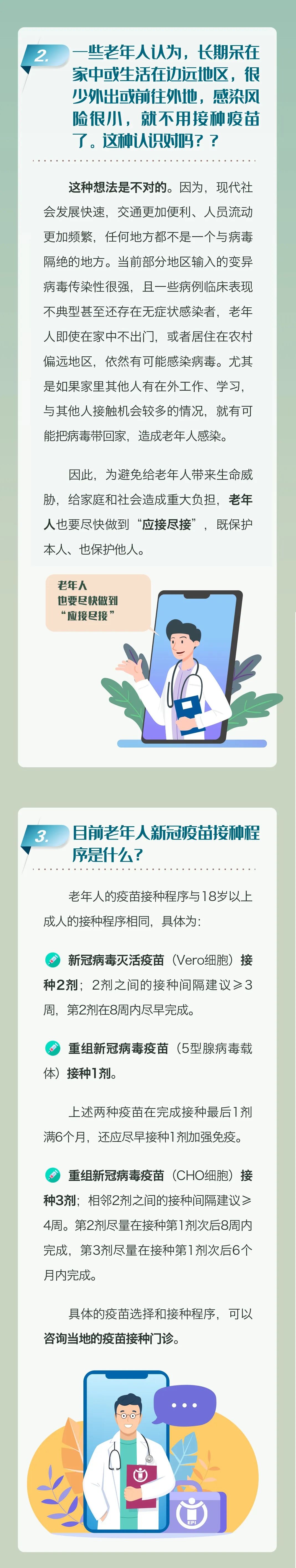 老年人新冠疫苗接种科普问答