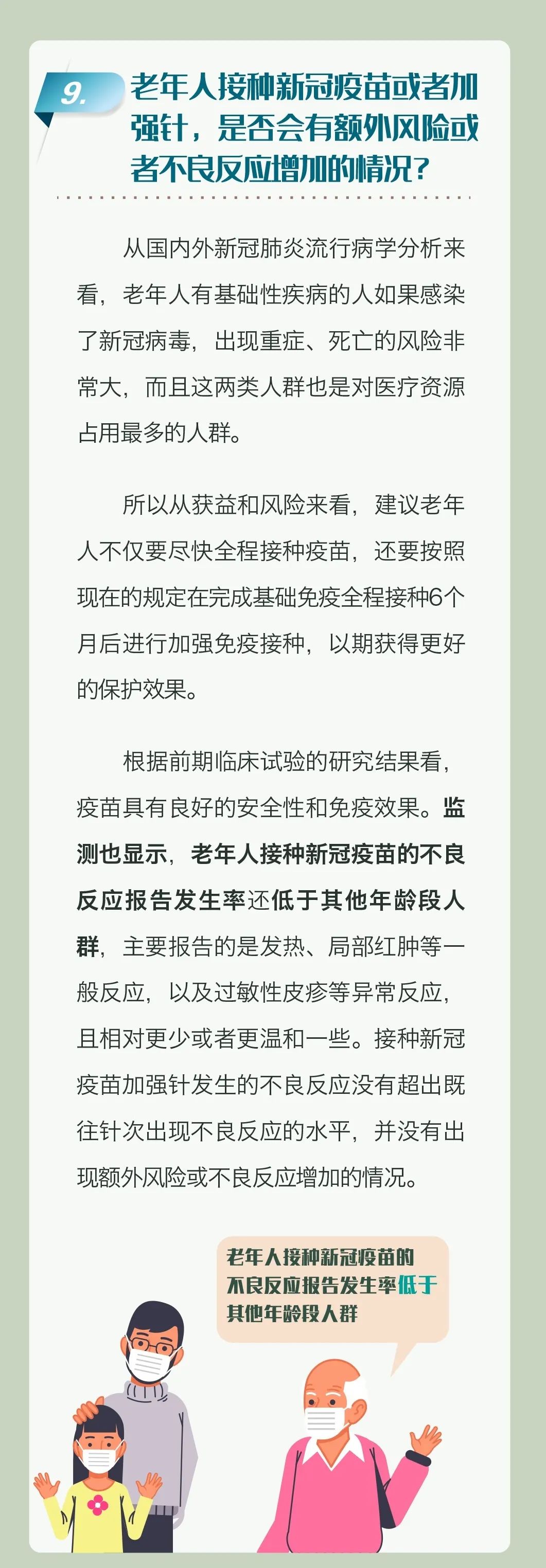老年人新冠疫苗接种科普问答