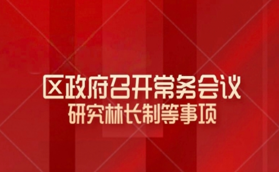 区政府常务会议解读：研究林长制等事项